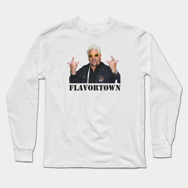 flavortown Long Sleeve T-Shirt by Verge of Puberty